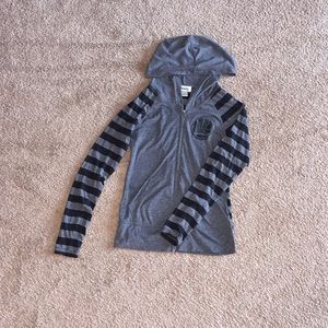Stripped golden state warriors zip up